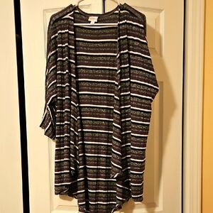 Striped Open Front Cardigan LLR Lindsay